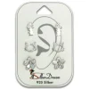 SilberDream Ohrstecker 3er Set Blume, Katze, Fischgräte 925er Ohrringe SDS605WJ