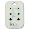 SilberDream Ohrstecker 3er Set Zirkonia schwarz 925 Silber Ohrring SDS812S