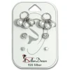 SilberDream Ohrstecker 3er Set Dangle, Stein, Zirkonia 925er Ohrring SDS621WJ