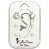 SilberDream Ohrstecker 3er Set Apfel, Perle, Zirkonia 925er Ohrringe SDS601WJ