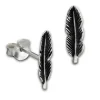 SilberDream Ohrstecker Feder 925 Sterling Silber Ohrring SDO8207J