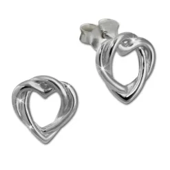 SilberDream Ohrstecker Herz unendlich 925er Silber Damen Ohrringe SDO452J