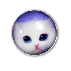 SilberDream Ohrstecker Logo Print Katze Kinder Damen Ohrring 925 Silber SDO85131