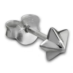 SilberDream Ohrstecker Niete Stern 925 Sterling Silber Ohrring SDO8209J