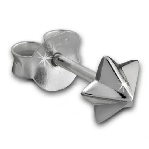 SilberDream Ohrstecker Niete Stern 925 Sterling Silber Ohrring SDO8209J