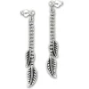SilberDream Ohrstecker Ohrhänger Blätter glänzend 925 Sterling Silber SDO6708J