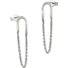 SilberDream Ohrstecker Ohrhänger Oval glänzend 925 Silber SDO6713J