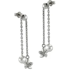 SilberDream Ohrstecker Ohrhänger Blümchen glänzend 925 Silber SDO6714J