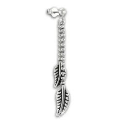 SilberDream Ohrstecker Ohrhänger Blätter glänzend 925 Sterling Silber SDO6708J