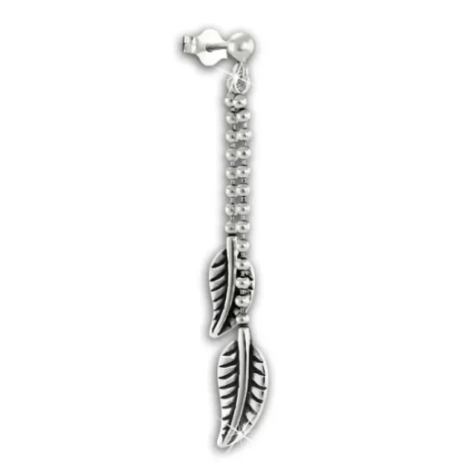SilberDream Ohrstecker Ohrhänger Blätter glänzend 925 Sterling Silber SDO6708J