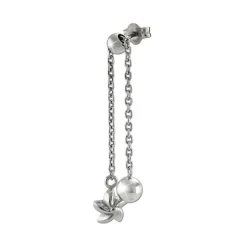 SilberDream Ohrstecker Ohrhänger Blümchen glänzend 925 Silber SDO6714J