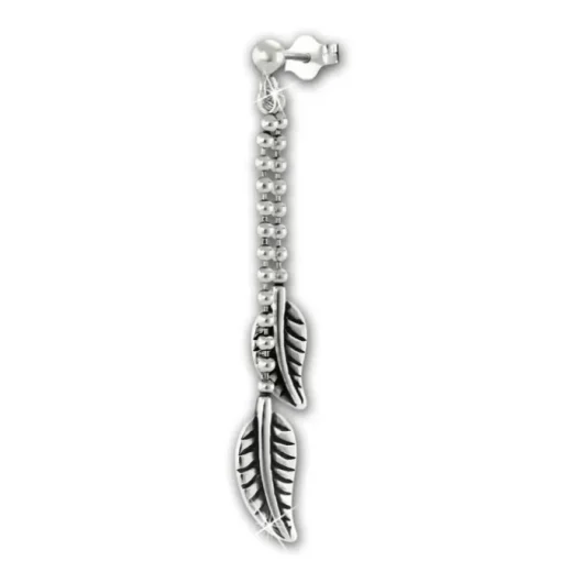 SilberDream Ohrstecker Ohrhänger Blätter glänzend 925 Sterling Silber SDO6708J