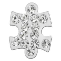SilberDream Ohrstecker Puzzle Zirkonia weiß 925er Silber Ohrring SDO8033W
