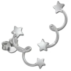 SilberDream Ohrstecker Sternenschweif 925 Sterling Silber Ohrring SDO8212J