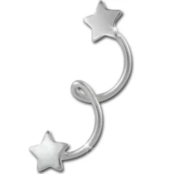 SilberDream Ohrstecker Sternenschweif 925 Sterling Silber Ohrring SDO8212J