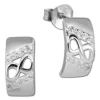 SilberDream Ohrstecker Unendlich Zirkonia weiß 925 Silber Damen Ohrring SDO4272W