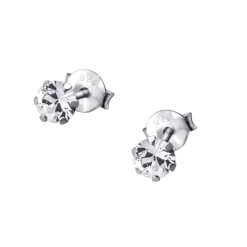 SilberDream Ohrstecker Zirkonia weiß 925 Silber Ohrring SDO8503W