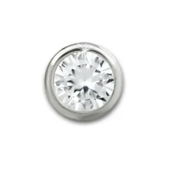 SilberDream Ohrstecker Zirkonia Rund 5mm weiß 925 Silber SDO8509W