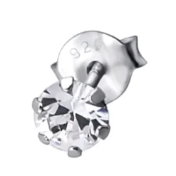 SilberDream Ohrstecker Zirkonia weiß 925 Silber Ohrring SDO8503W