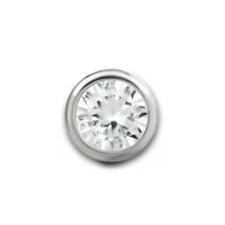 SilberDream Ohrstecker Zirkonia Rund 4mm weiß 925 Silber SDO8508W