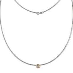 SilberDream Omega Halskette Zirkonia rose aus 925er Silber Damen 50cm SDK23245E