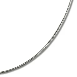 SilberDream Omega Halskette Zirkonia rose aus 925er Silber Damen 50cm SDK23245E
