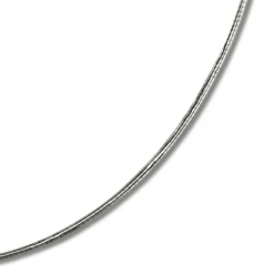 SilberDream Omega Halskette 925er Silber Damen Halsreif 45cm SDK22845J