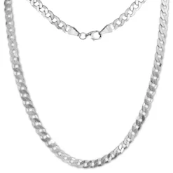 SilberDream Panzer Kette 925 Sterling Silber Unisex 50cm SDK26850J