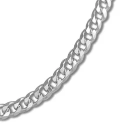 SilberDream Panzer Kette facettiert 925 Sterling Silber Unisex 50cm SDK26950J