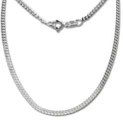 SilberDream Panzerkette 925 Sterling Silber Halskette 70cm Kette SDK20070