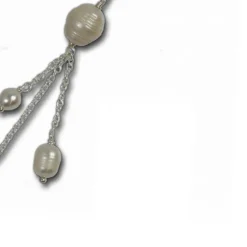 SilberDream Perlen Collier ws Kette 925 Silber SDH014W