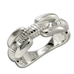 SilberDream Ring Bandring massiv Gr.62 Silberring aus 925er Silber SDR415J62