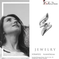 SilberDream Ring Blitz Gr. 52 Sterling 925er Silber SDR405J52