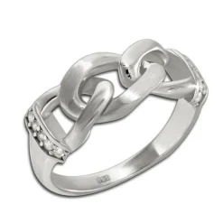 SilberDream Ring Chain Zirkonia weiß Gr.58 aus 925er Silber SDR422W58