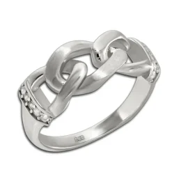 SilberDream Ring Chain Zirkonia weiß Gr.62 aus 925er Silber SDR422W62