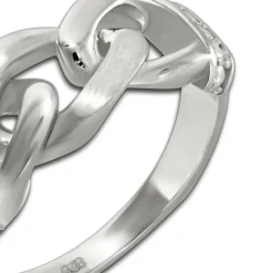 SilberDream Ring Chain Zirkonia weiß Gr.62 aus 925er Silber SDR422W62