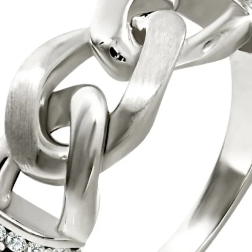 SilberDream Ring Chain Zirkonia weiß Gr.56 aus 925er Silber SDR422W56