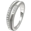 SilberDream Ring Double Zirkonia weiß Gr.58 aus 925er Silber SDR416W58