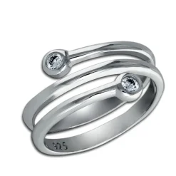 SilberDream Ring Dream Zirkonia weiß Gr.56 Sterling 925er Silber SDR406W56