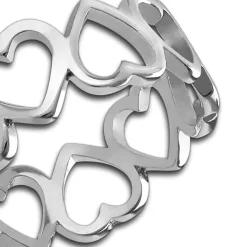 SilberDream Ring Herzen Gr. 54 Sterling 925er Silber SDR400J54