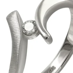 SilberDream Ring Klassik Zirkonia weiß Gr.62 aus 925er Silber SDR417W62