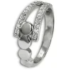 SilberDream Ring Kreise Zirkonia weiß Gr.56 aus 925er Silber SDR407W56