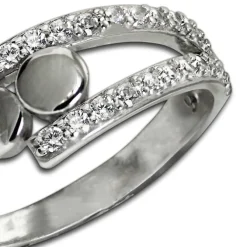 SilberDream Ring Kreise Zirkonia weiß Gr.56 aus 925er Silber SDR407W56