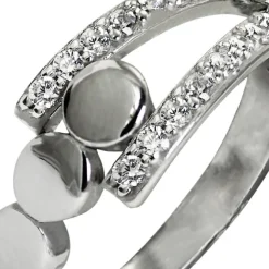 SilberDream Ring Kreise Zirkonia weiß Gr.56 aus 925er Silber SDR407W56