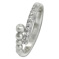 SilberDream Ring Kugeln Zirkonia weiß Gr.56 aus 925er Silber SDR409W56