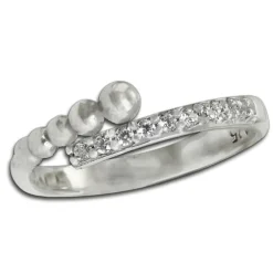 SilberDream Ring Kugeln Zirkonia weiß Gr.54 aus 925er Silber SDR409W54