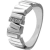 SilberDream Ring Relief Zirkonia weiß Gr.58 aus 925er Silber Damen SDR412W58