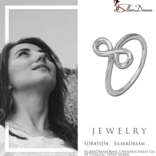 SilberDream Ring Unendlichkeit Gr. 54 Sterling 925er Silber SDR451J54