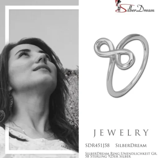 SilberDream Ring Unendlichkeit Gr. 58 Sterling 925er Silber SDR451J58