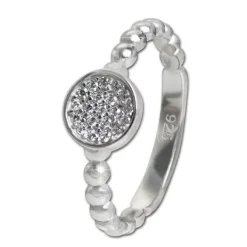 SilberDream Ring Zirkonia-Kreis weiß Gr.54 aus 925er Silber SDR408W54